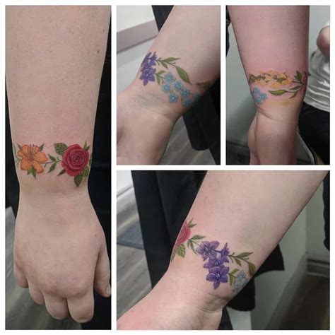 tattoo flower wrist